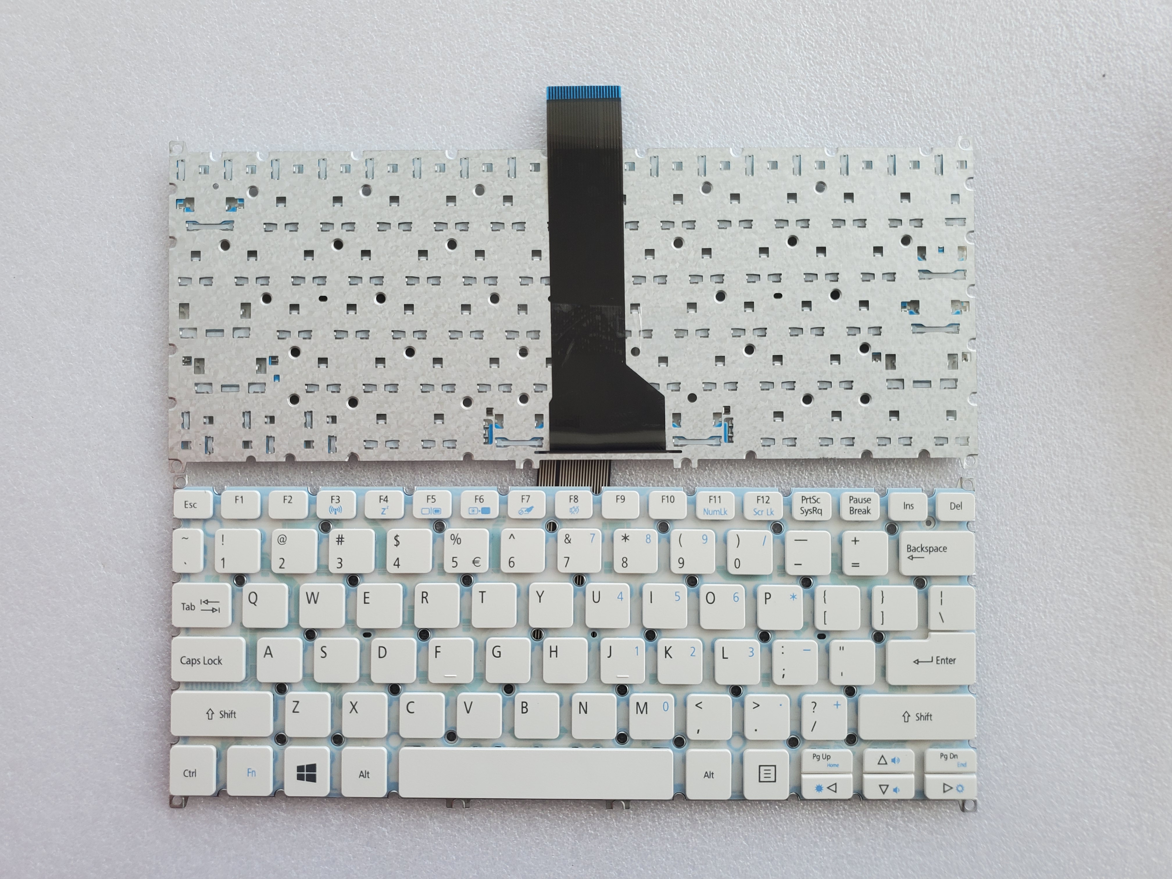 Picture of New Replacement Laptop Keyboard For ACER V5-122 WHITE (OEM) US Layout